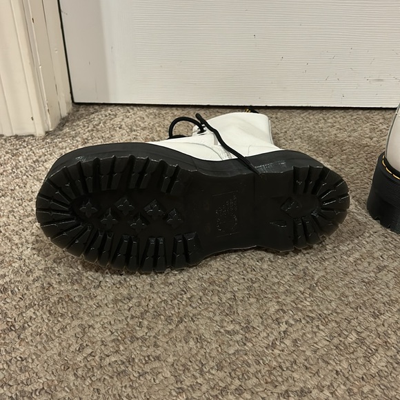 Dr Martens white leather pascal Max platform 1460 lace up combat boots new sz 9 - Picture 7 of 10